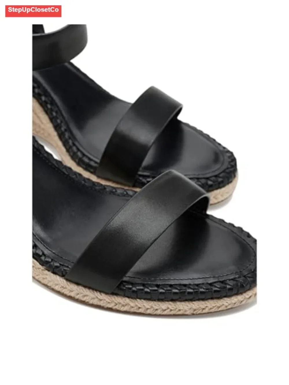 Espadrille Wedge Ankle Strap Sandals Open Toe Buckle